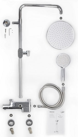 Conjunto de ducha termostático SWITCHEA cromada - Image 7