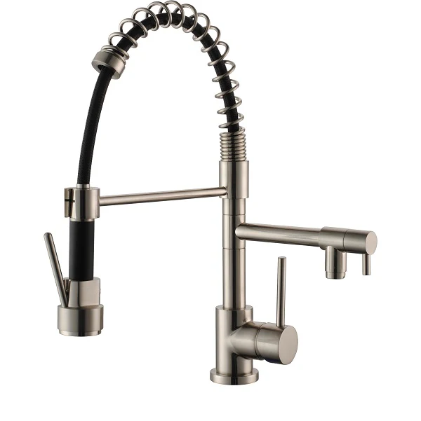 Grifo cocina Chef caño orientable OASIS inox cepillado