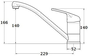 Grifo de cocina TILT Cromado - Image 3