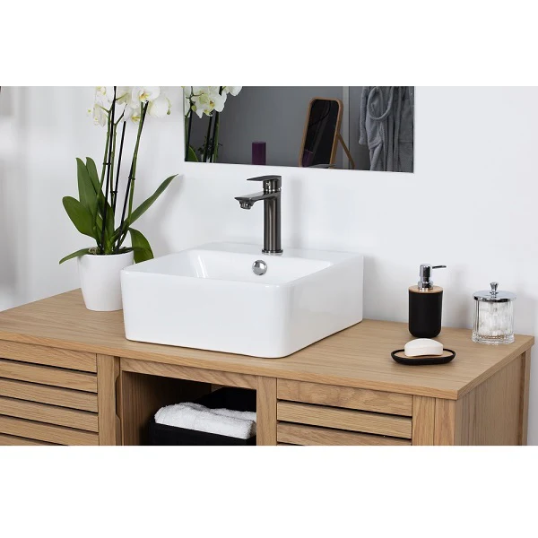 Grifo lavabo monomando gris mate NYTIA - Image 3