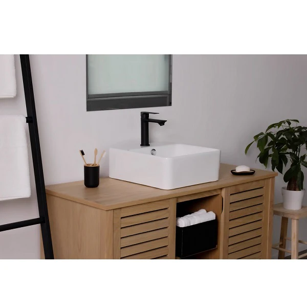 Grifo lavabo monomando negro NYTIA - Image 4