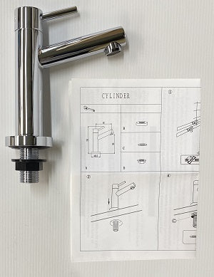 Grifo lavamanos monomando cromado CYLINDER - Image 3