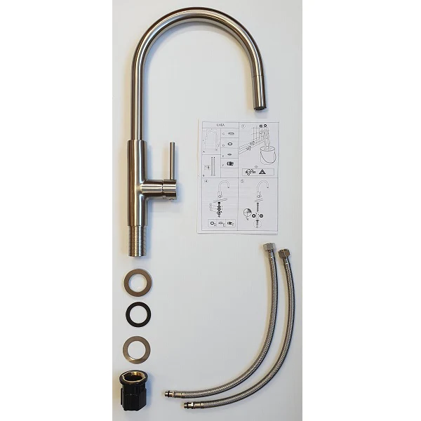 Grifo monomando ILHEA inox cepillado - Image 4