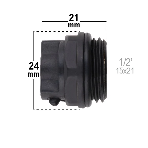 Tapón purgador de aire para radiador negro - Image 5